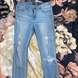 Hollister high-rise crop super skinny 7r